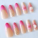 Others Purple French Press-On Nails