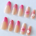 Others Purple French Press-On Nails
