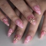 Flower Pattern Series Gilding Flower Press-on Nails