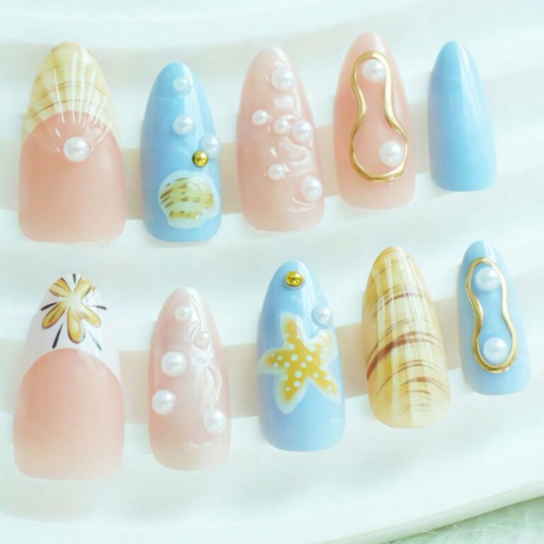 Ocean Series Ocean Shell Press-on Nails