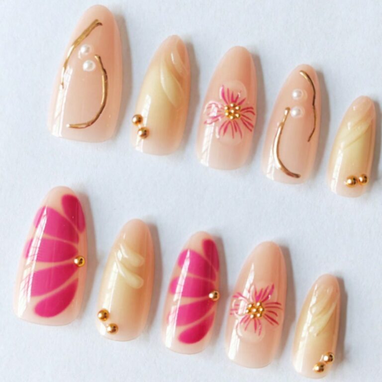 Others Rose Pink Press-On Nails