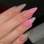 Flower Pattern Series Pink Flower Press-on Nails