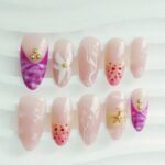 Flower Pattern Series Ocean Flower Press-On Nails