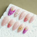 Flower Pattern Series Ocean Flower Press-On Nails