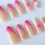 Others Purple French Press-On Nails