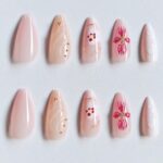 Raindrop Flower Press-on Nails