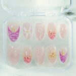 Flower Pattern Series Ocean Flower Press-On Nails