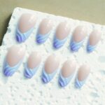 Others Purple Resin Press-On Nails