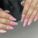Flower Pattern Series Gradient Floral Press-On Nails