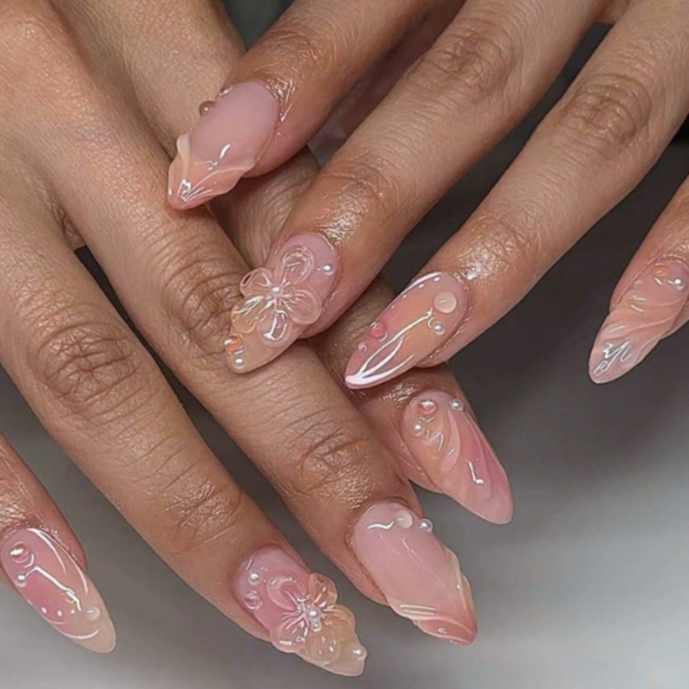 Gradient Series Gradient Orange Press-on Nails