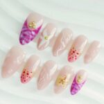 Flower Pattern Series Ocean Flower Press-On Nails